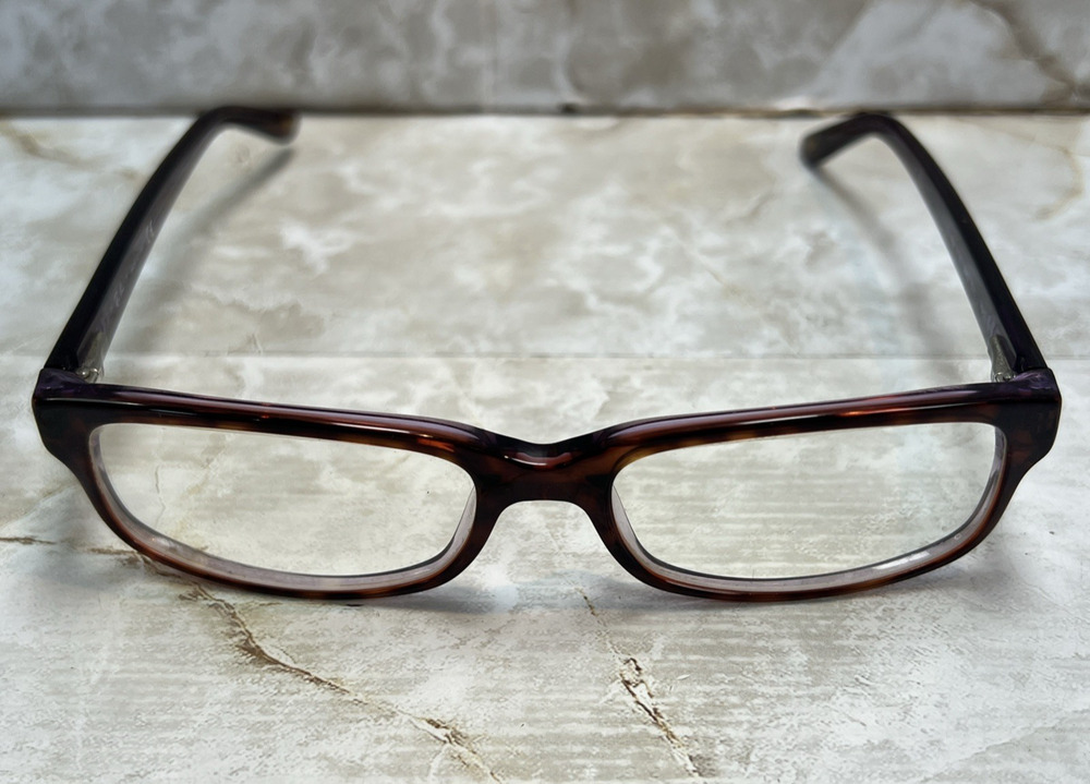 Ray-Ban Eyeglasses RB5187 2442 Brown Tortoise Clear Purple FRAMES ONLY 52-16-140
